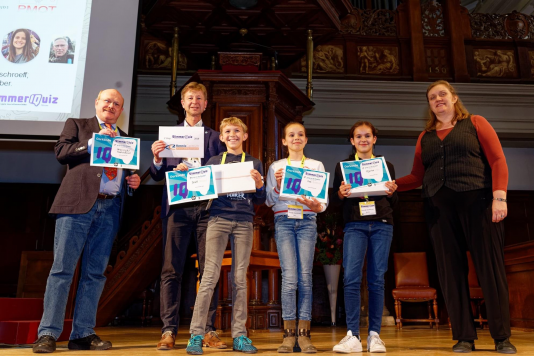 De winnaars van de Mensa SlimmerIQuiz